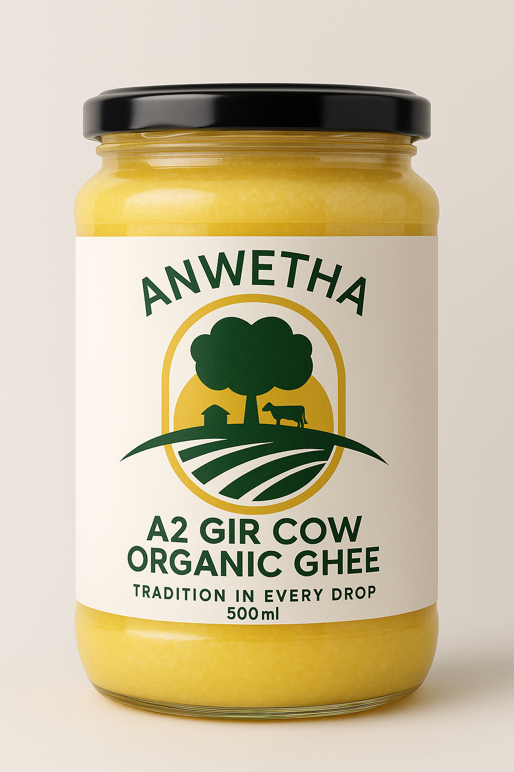 Anwetha A2 Bilona Gir Cow Ghee 500 ml